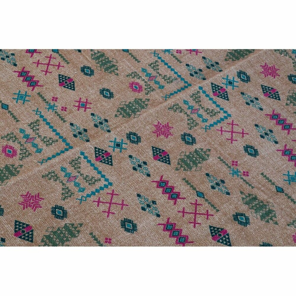 Teppich DKD Home Decor 160 x 230 x 0,4 cm Polyester Weiß Ikat Boho (2 Stück)