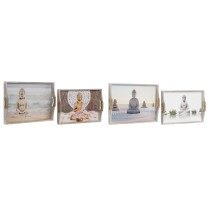 Tablettset DKD Home Decor 40 x 30 x 6 cm Holz MDF (2 Stück)