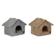 Pet bed DKD Home Decor 40 x 33 x 38 cm 48 x 37 x 40 cm Grey Camel Aluminium 2 Units