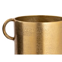 Vase DKD Home Decor 25 x 18 x 41 cm Schwarz Gold Aluminium Moderne (2 Stück)