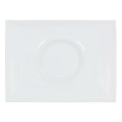 Flat plate Gourmet Porcelain White (29,5 x 22 x 3 cm)