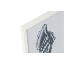 Cadre Home ESPRIT Bleu Blanc méditerranéen 35 x 2 x 35 cm (4 Unités)