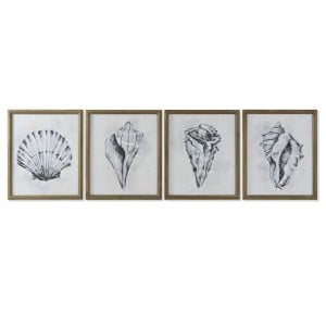 Cadre Home ESPRIT Gris Naturel 50 x 2,5 x 60 cm (4 Unités)