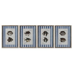 Bild Home ESPRIT Blau Fisch 40 X 2,5 X 55 cm (4 Stück)