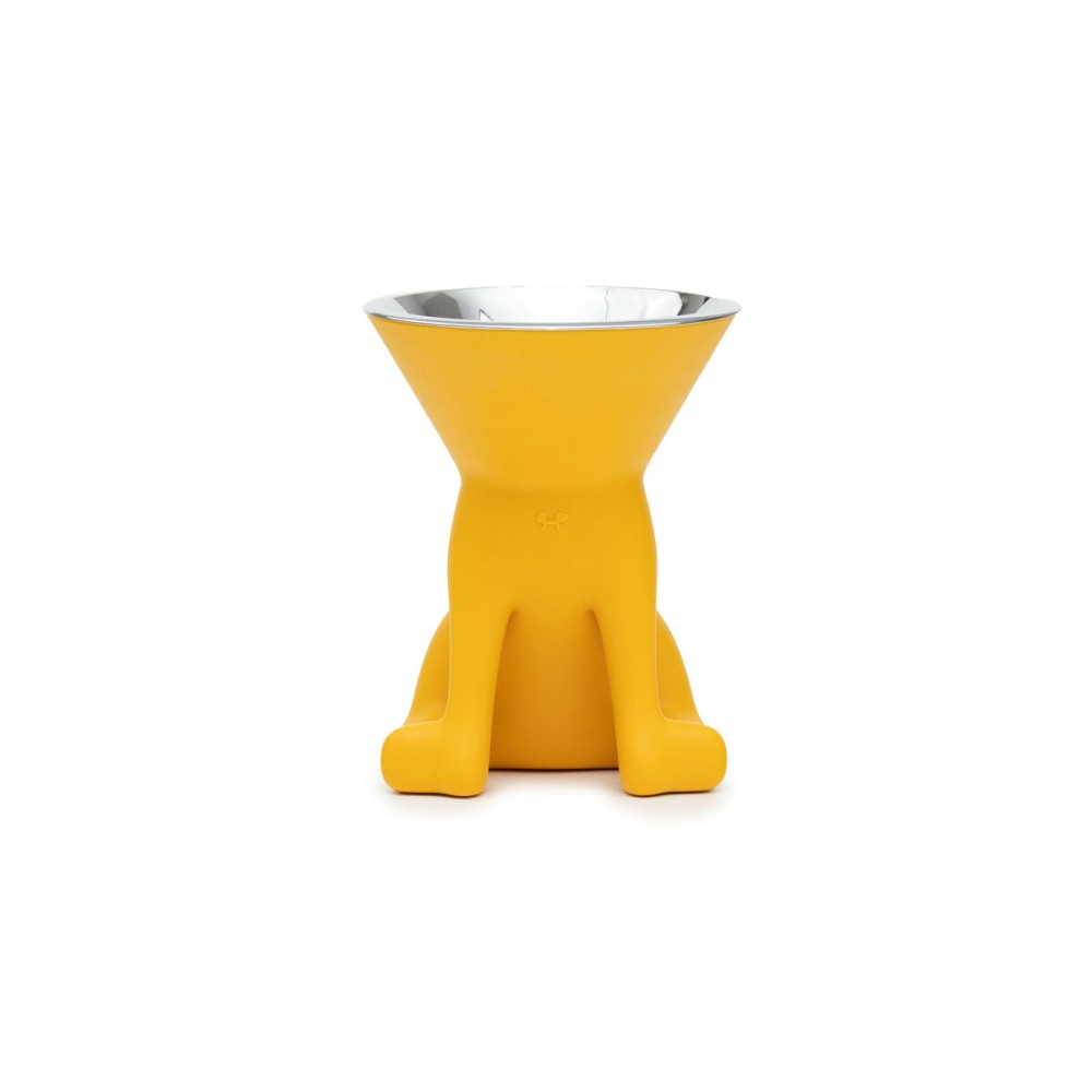 Mangeoire pour chiens United Pets Elisabeth Yellow Acier inoxydable Polyéthylène 1 L