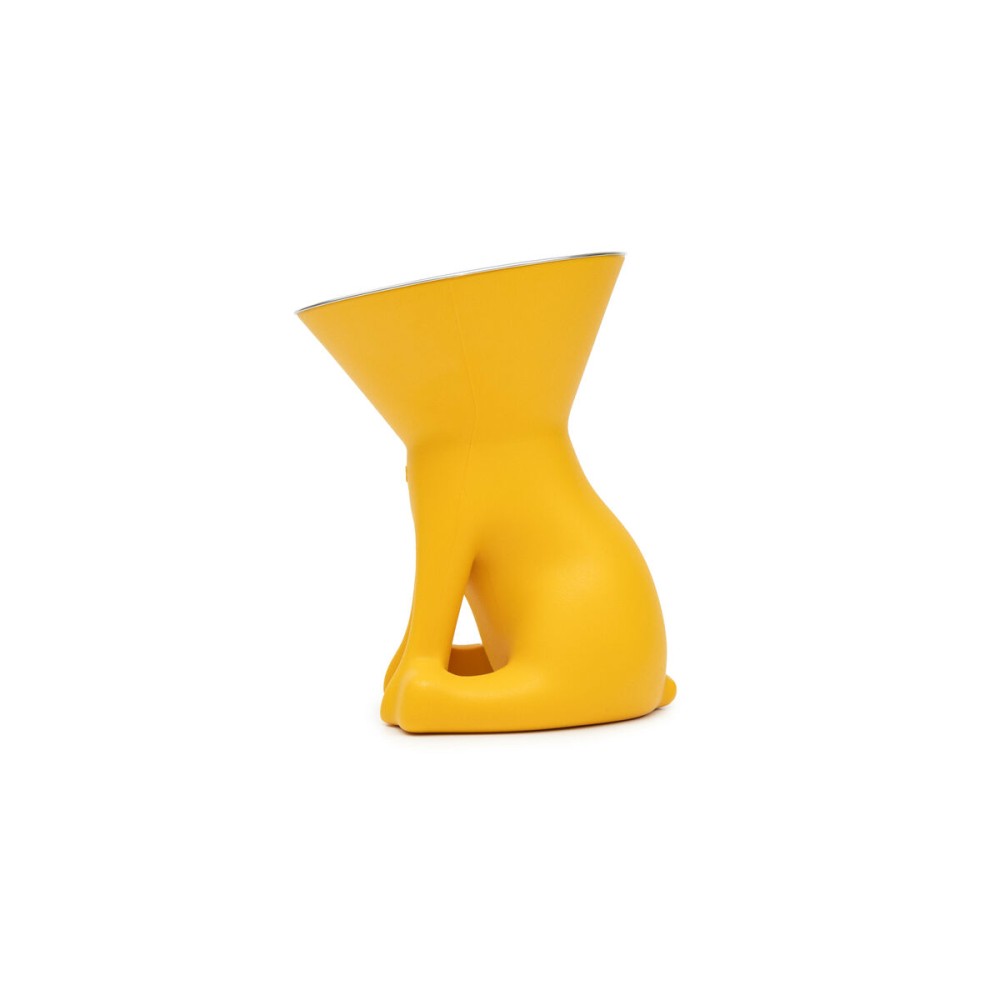 Mangeoire pour chiens United Pets Elisabeth Yellow Acier inoxydable Polyéthylène 1 L