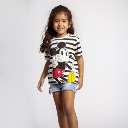 T shirt à manches courtes Enfant Mickey Mouse Multicouleur