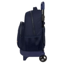 Schulrucksack mit Rädern Real Madrid C.F. Marineblau 33 x 45 x 22 cm