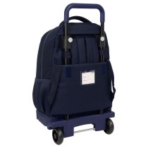 School Rucksack with Wheels Real Madrid C.F. Navy Blue 33 x 45 x 22 cm