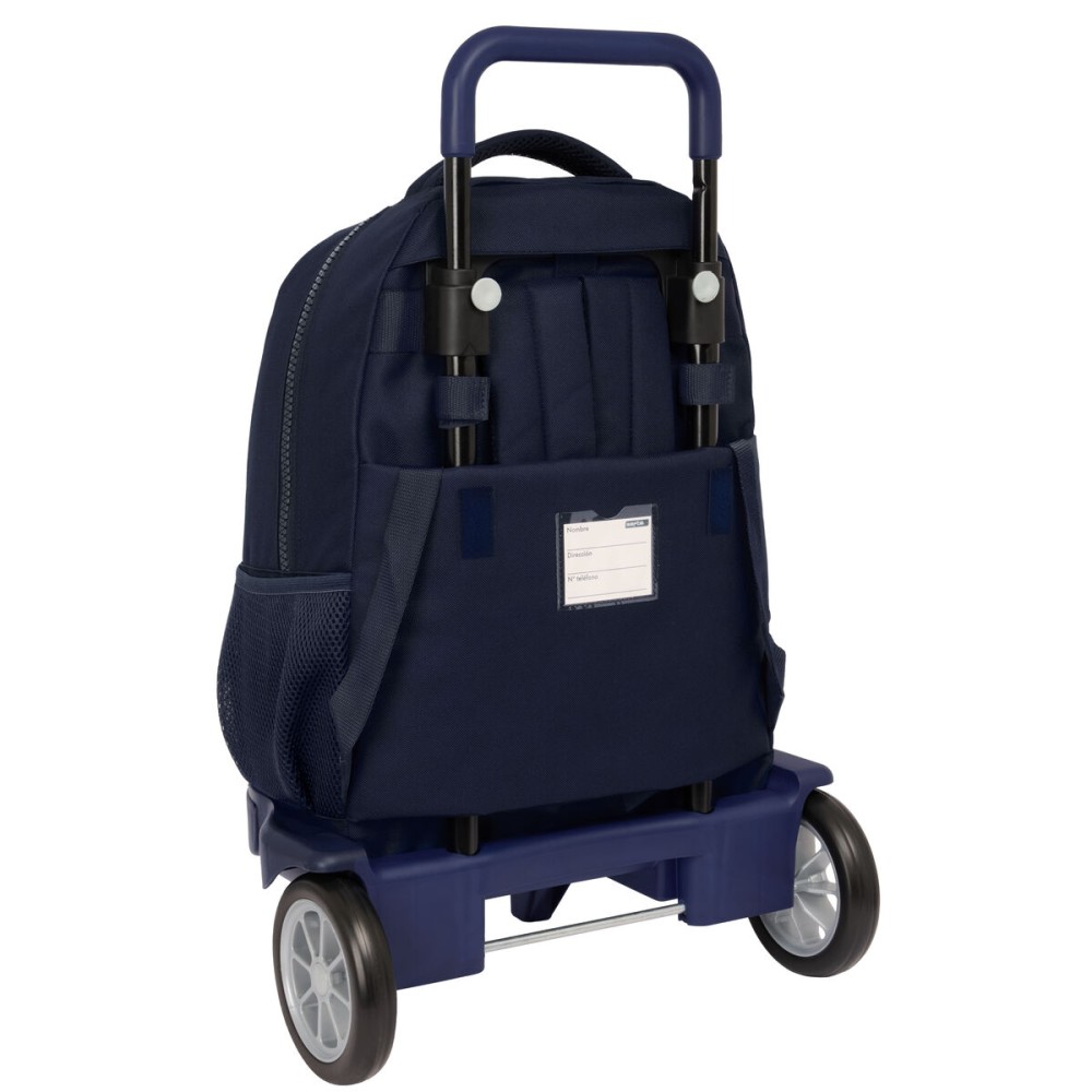 Cartable à roulettes Real Madrid C.F. Blue marine 33 x 45 x 22 cm