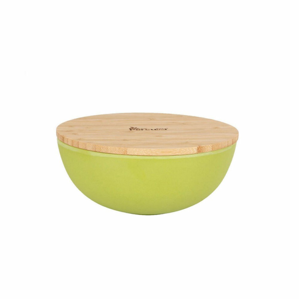 Bowl Percutti Melamin Brown Green 18,9 x 18,9 x 8,5 cm Bamboo (4 Units)