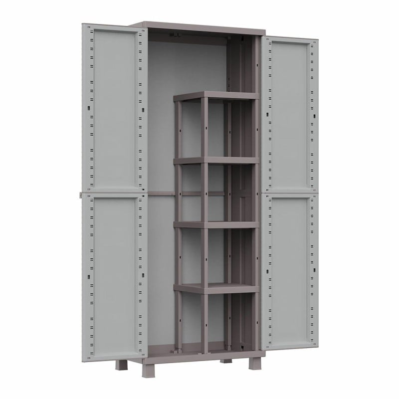 Escobero Schrank. Terry Jrattan 368 Grau 68 x 37,5 x 170 cm Kunststoff 4 Regale