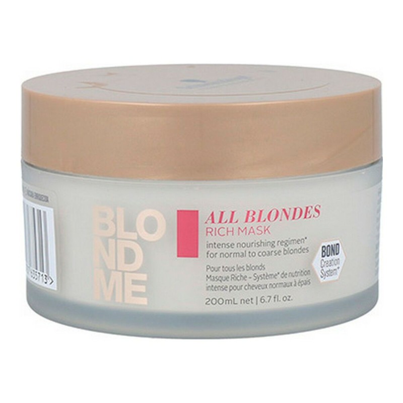 Haarmaske Schwarzkopf Blondme Rich Keratin