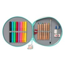 Federmäppchen mit Zubehör Peppa Pig Pretty flowers Gelb Minze 18 Stücke