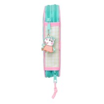 School Case with Accessories Peppa Pig Pretty flowers Yellow Mint 12.5 x 19.5 x 4 cm 29 Pieces