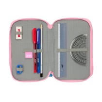 School Case with Accessories Barbie Painterly Pink Sky blue 12,5 x 19,5 x 5,5 cm 37 Pieces