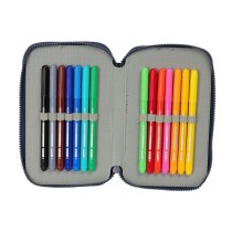 Federmäppchen mit Zubehör El Niño Kook Marineblau 12,5 x 19,5 x 4 cm 29 Stücke