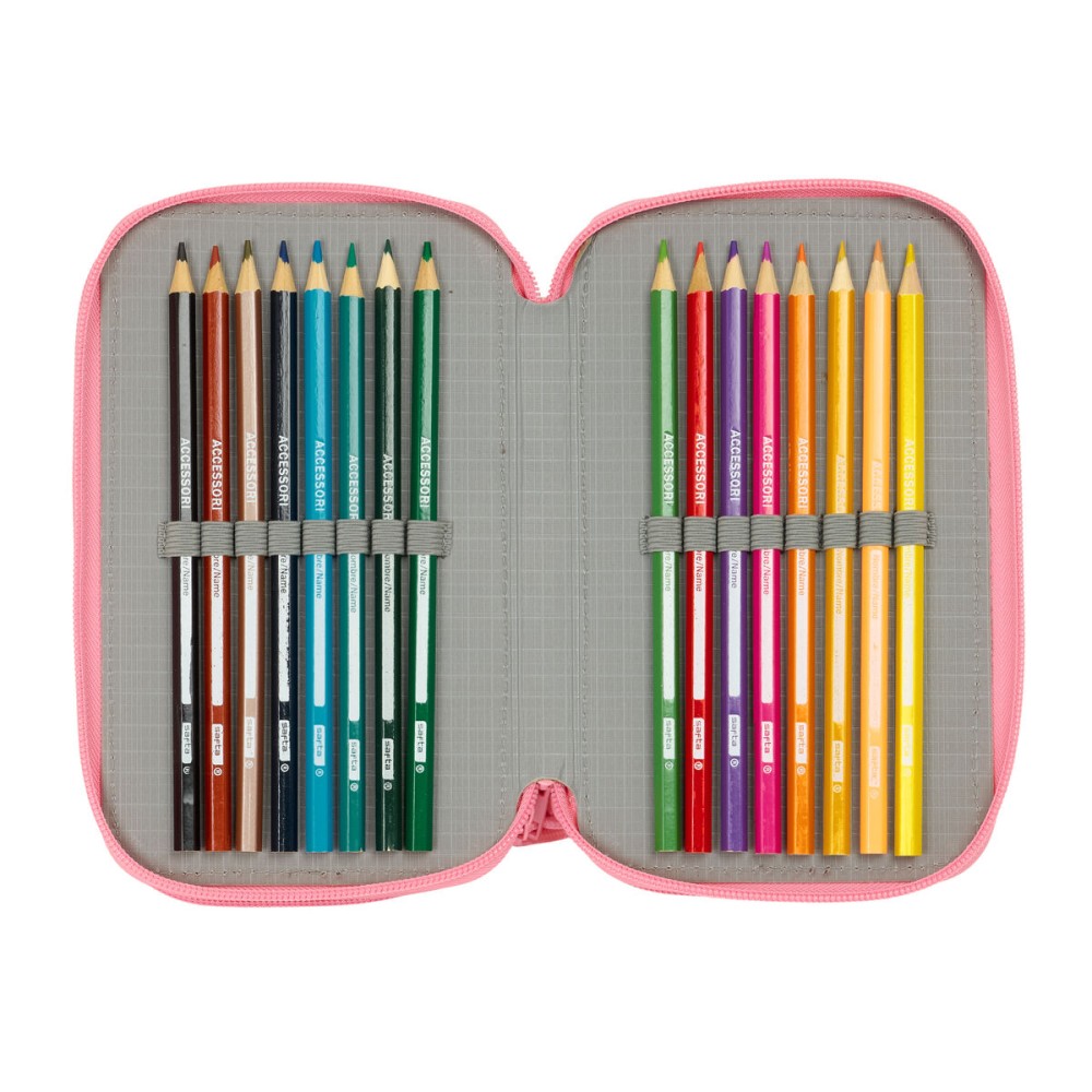 School Case with Accessories Moos Passion Multicolour 12,5 x 19,5 x 5,5 cm 37 Pieces