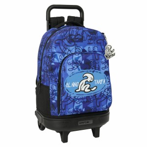 Schulrucksack mit Rädern El Niño Roller Blau Schwarz 33 x 45 x 22 cm