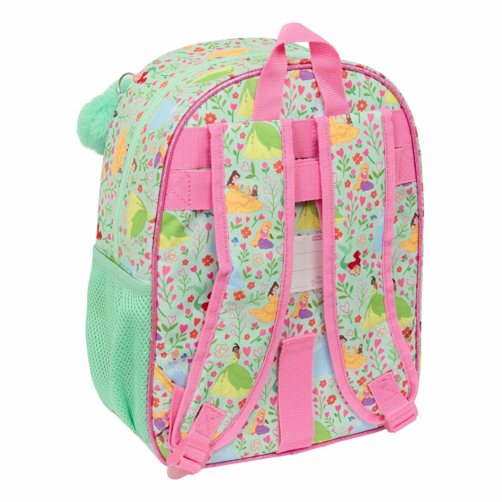 Cartable Disney Princess Bloom Rose Aigue marine 26 x 34 x 11 cm