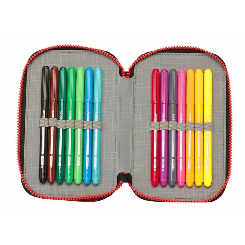 Trousse d'écolier My Hero Academia Noir 12.5 x 19.5 x 4 cm 28 Pièces