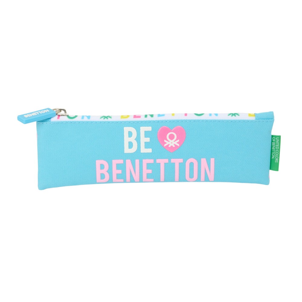 Holdall Benetton Unique Pink Turquoise 20 x 6 x 1 cm