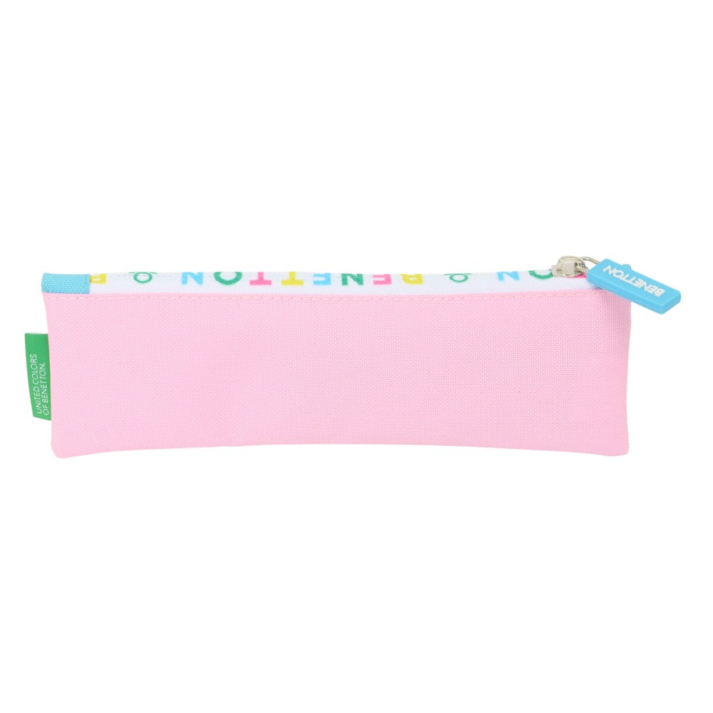 Holdall Benetton Unique Pink Turquoise 20 x 6 x 1 cm