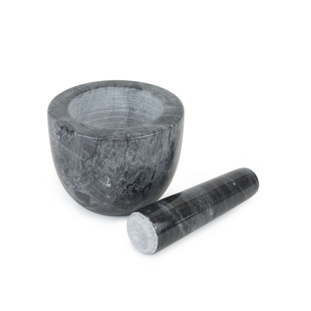 Mortar and pestle Quttin Granite 10 x 10 x 8 cm (12 Units)