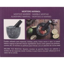 Mortar and pestle Quttin Granite 10 x 10 x 8 cm (12 Units)