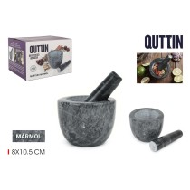 Mortar and pestle Quttin Granite 10 x 10 x 8 cm (12 Units)