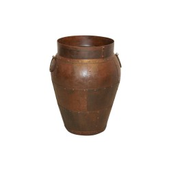 Vase Romimex Brown Metal 45 x 57 x 45 cm