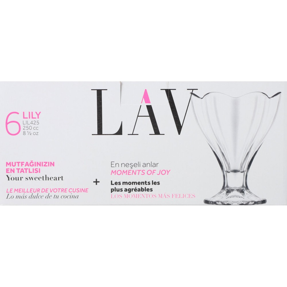 Gläsersatz LAV Lily 250 ml 6 Stücke (4 Stück)