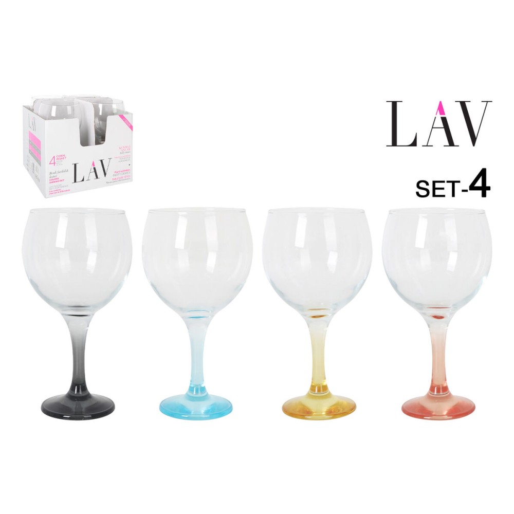 Gläsersatz LAV 645 ml 9,4 x 20 cm 4 Stücke (16 Stück)