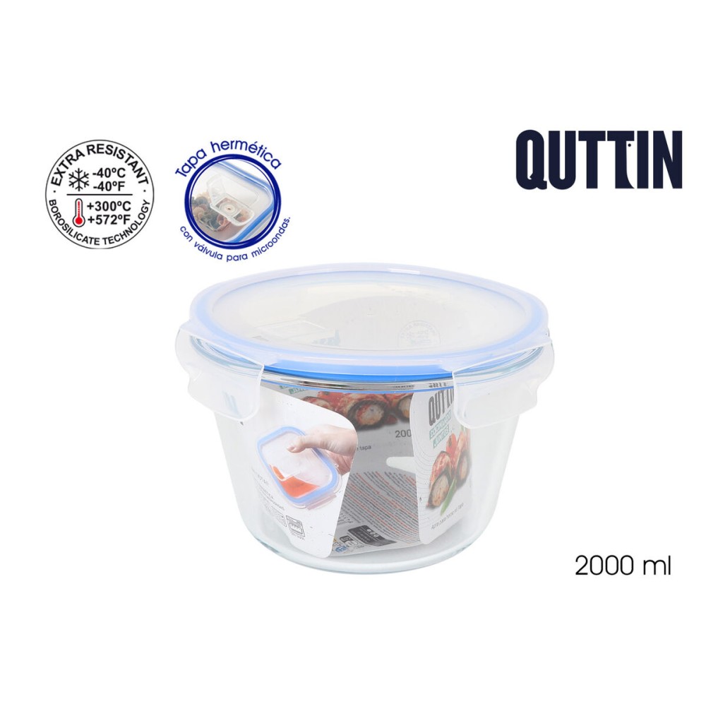 Lunchbox Quttin kreisförmig 2 L (6 Stück)