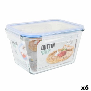 Boîte à lunch Quttin Rectangulaire 2,35 L (6 Unités)