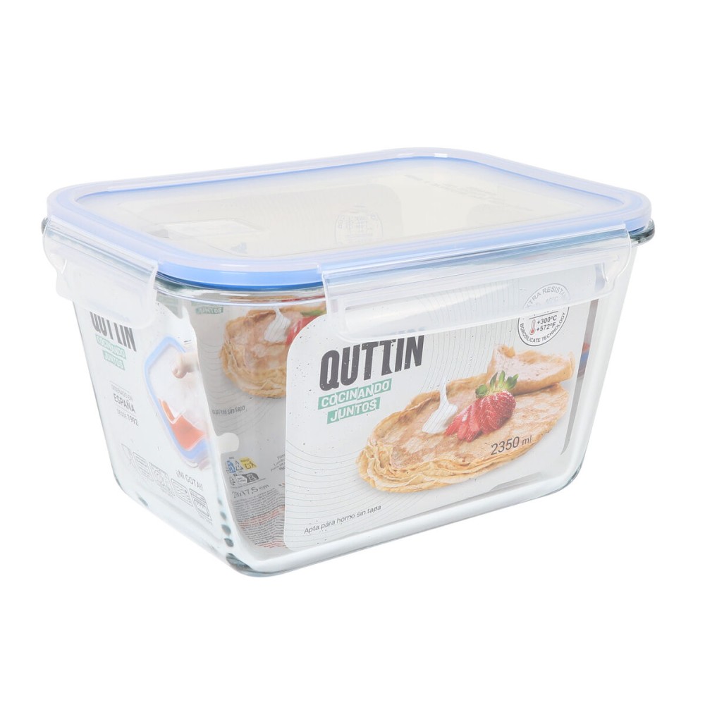 Lunchbox Quttin rechteckig 2,35 L (6 Stück)