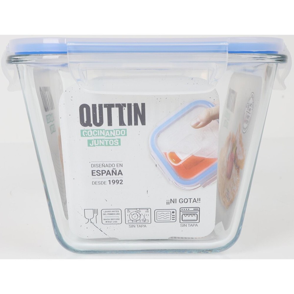 Lunch box Quttin Rectangular 2,35 L (6 Units)
