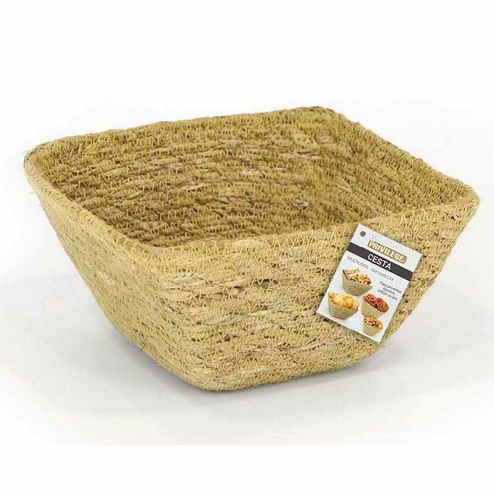 Panier Multi-usages Privilege Herbier marin Carré 16 x 16 x 8 cm (24 Unités)