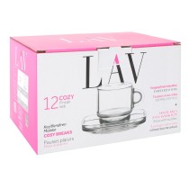Set of 6 Cups with Plate LAV Cozy (6 Units)