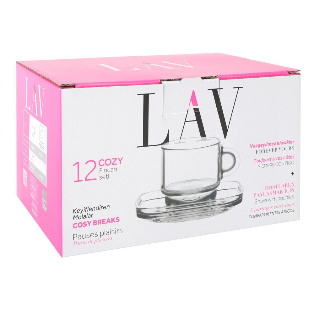 Set of 6 Cups with Plate LAV Cozy (6 Units)