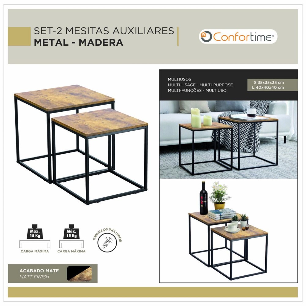 Set of 2 tables Confortime (2 Units)