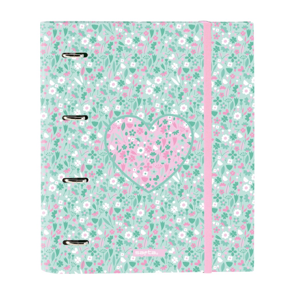 Reliure à anneaux Safta Cuore Menthe 27 x 32 x 3.5 cm