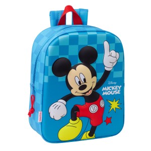 Kinderrucksack Mickey Mouse Clubhouse Blau 22 x 27 x 10 cm 3D