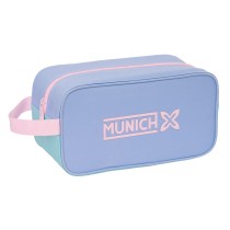 Schuhtasche für die Reise Munich Mellow Blau Rosa Celeste 29 x 15 x 14 cm