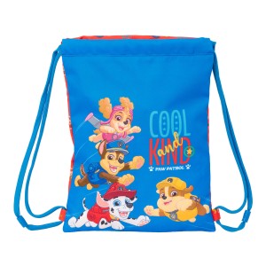 Rucksacktasche mit Bändern The Paw Patrol Cool Blau Rot 26 x 34 x 1 cm
