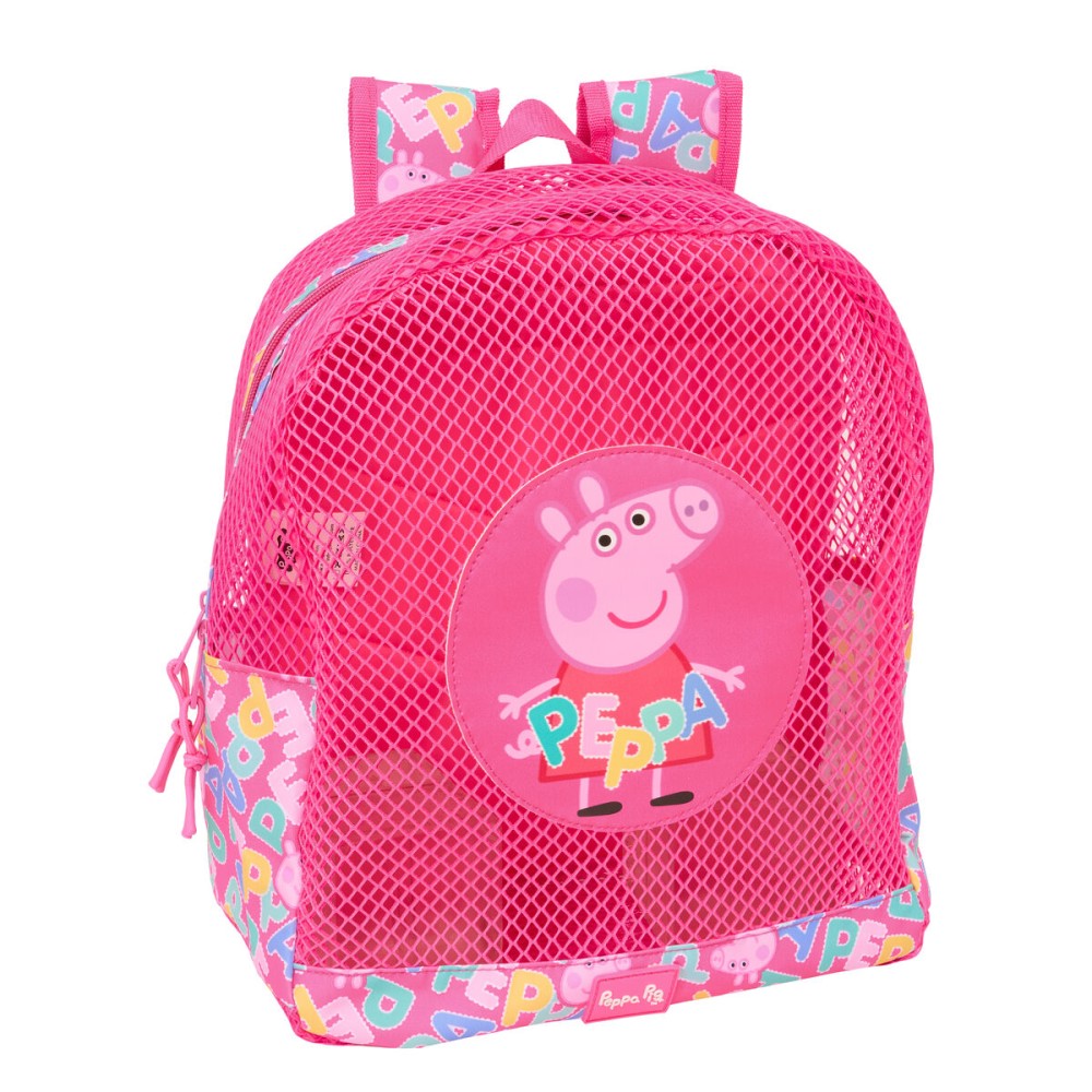 Strandrucksack Peppa Pig Rosa 30,5 x 24 x 18 cm Für Kinder