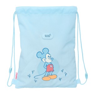 Backpack with Strings Mickey Mouse Clubhouse Baby Blue 26 x 34 x 1 cm