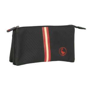 Dreifaches Mehrzweck-Etui El Ganso Black Schwarz 22 x 12 x 3 cm