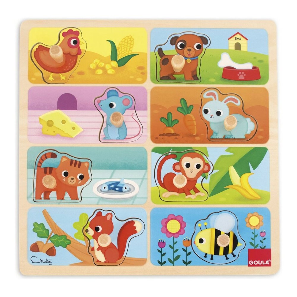 Child's Wooden Puzzle Goula My Favourite Food Wood