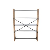 Shelves Home ESPRIT Metal Crystal Fir wood 120 x 31 x 158 cm